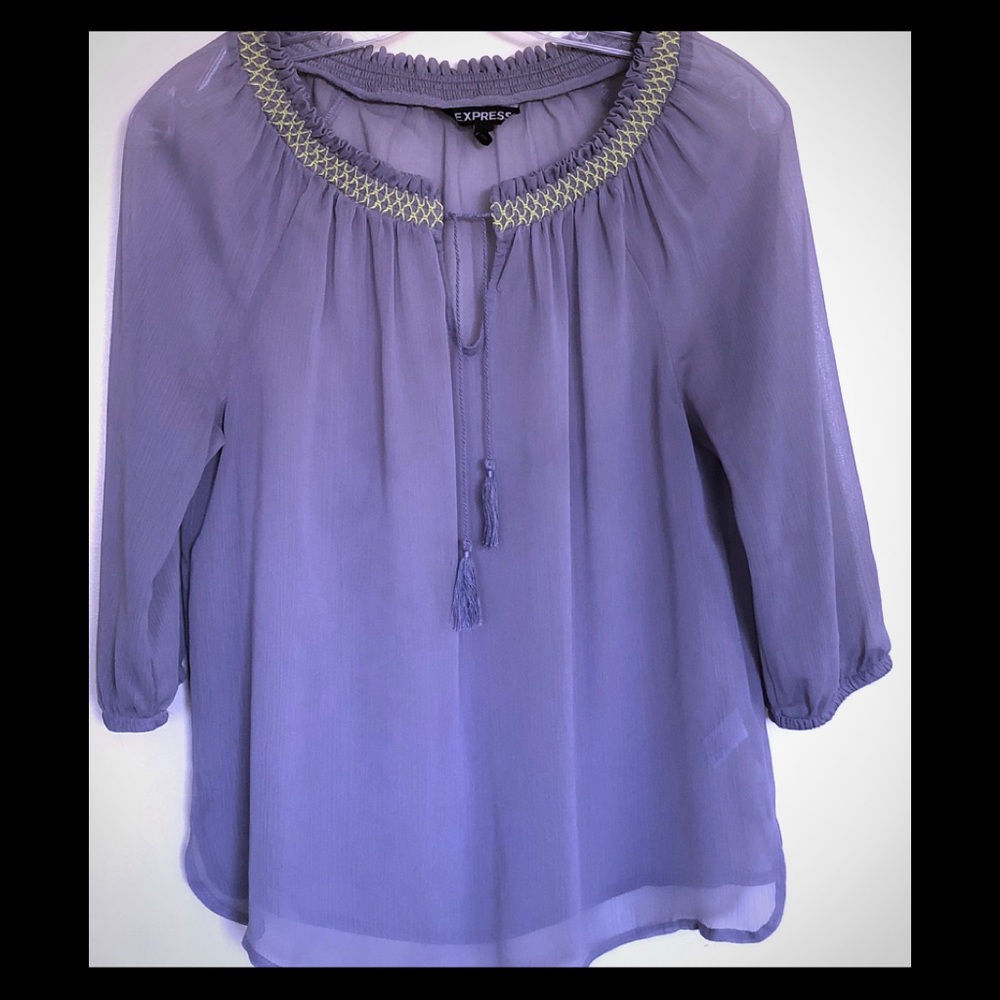 See-trough summer blouse